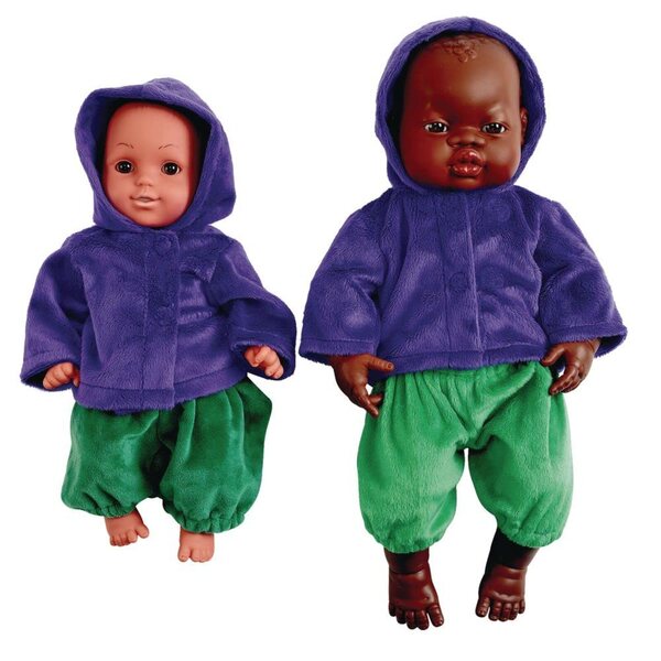 Excellerations 8-teiliges Kleidungsset für 12-17-Zoll-Puppen, waschbare Kleidung