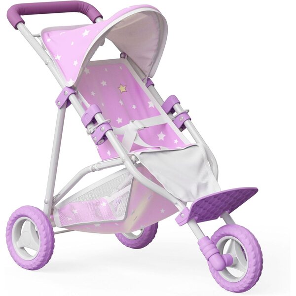 Běžecký kočárek pro panenky Olivia's Little World s baldachýnem a bezpečnostním pásem