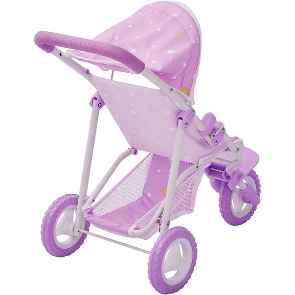 Jogging-Kinderwagen für Olivia's Little World Dolls mit Verdeck und Sicherheitsgurt