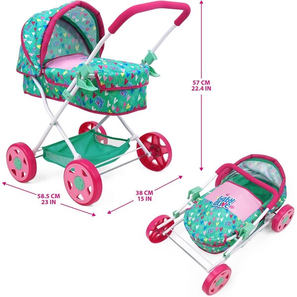 Baby Alive Travel N' Feed Set 7-teilig für Puppen bis 46 cm ab 3 Jahren