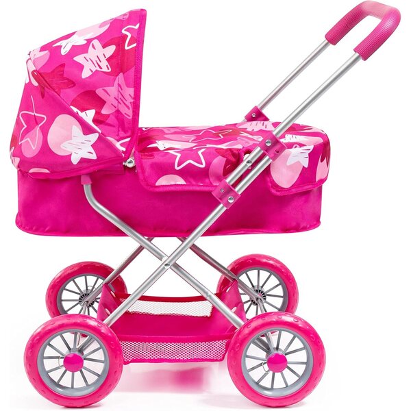 Bayer Pram Smarty Set 6v1 - kočárek pro panenky do 18 palců s příslušenstvím