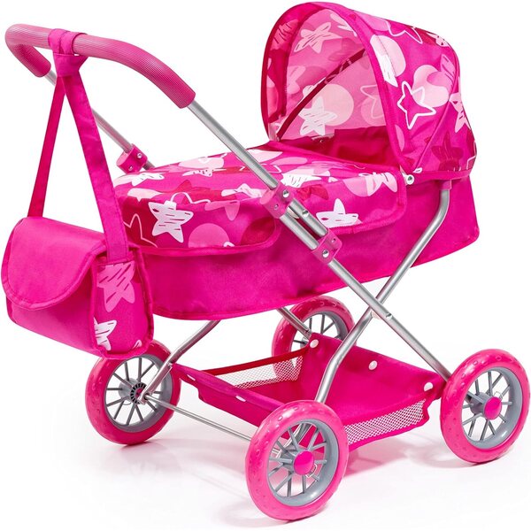 Bayer Pram Smarty Set 6v1 - kočárek pro panenky do 18 palců s příslušenstvím