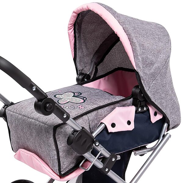 Bayer Design City Star Spielzeugkinderwagen für Puppen mit Tasche und verstellbarem Griff