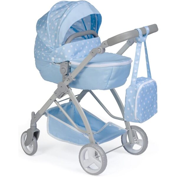 JC Toys Blue Royal Deluxe sulankstomas vežimėlis lėlėms iki 20" | Amžius 3+