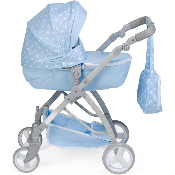 JC Toys Blue Royal Deluxe Klappkinderwagen für Puppen bis 20" | Ab 3 Jahren