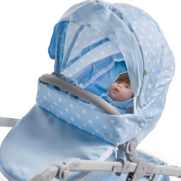 JC Toys Blue Royal Deluxe Klappkinderwagen für Puppen bis 20" | Ab 3 Jahren