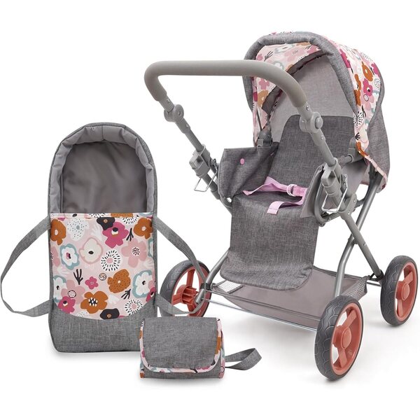509 Crew Melange Flora – Deluxe Kelly Kinderwagen mit Zubehör für Puppen ab 3 Jahren
