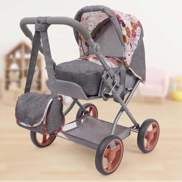 509 Crew Melange Flora – Deluxe Kelly Kinderwagen mit Zubehör für Puppen ab 3 Jahren