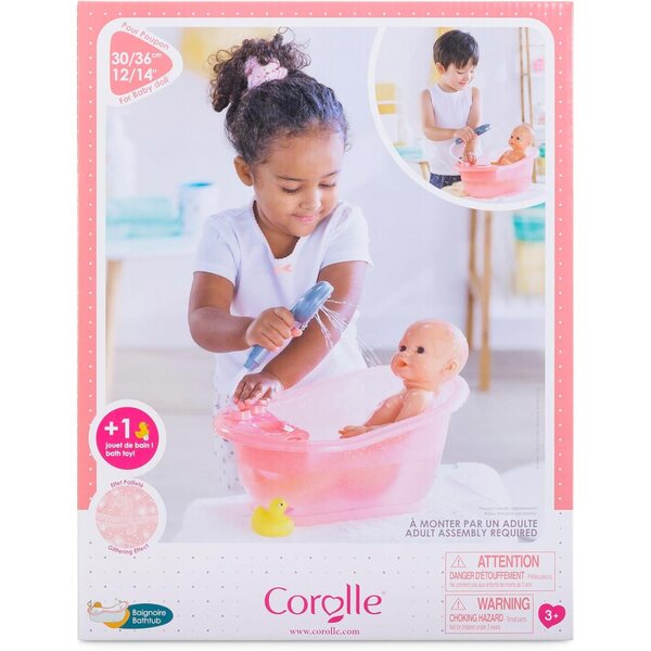 Vanička se sprchou pro panenky Corolle 12" a 14" - Pink Role Play