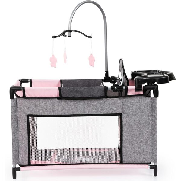 Bayer Mehrbett-Kinderbett für Puppen bis 46 cm mit Hochstuhl und Wickeltisch