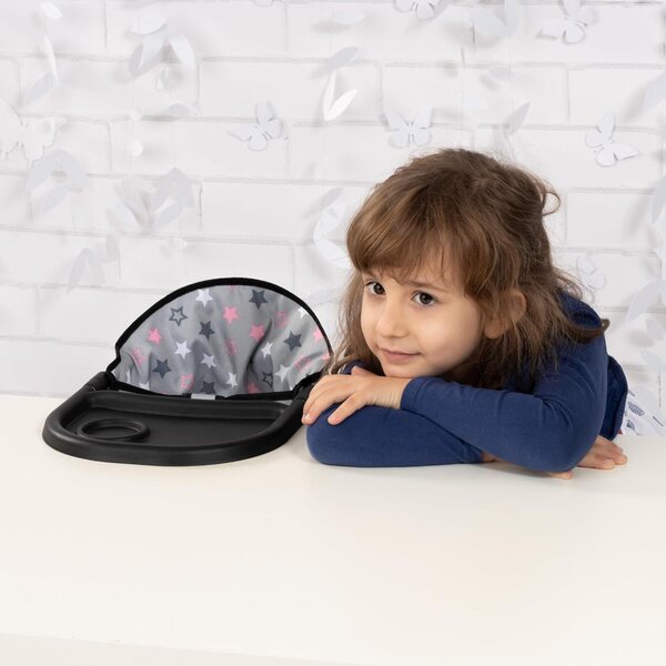 Klappbarer Hochstuhl für 46 cm große Puppen mit Tablett und Getränkehalter – Bayer