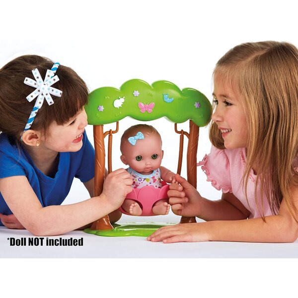 JC Toys Lil' Cutesies Schaukel für Puppen bis 25 cm, Grün, 2+ Jahre