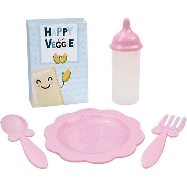 Mint Heart Foodie Doll Spielzeug-Hochstuhl mit Zubehör für Kindergerichte ab 3 Jahren