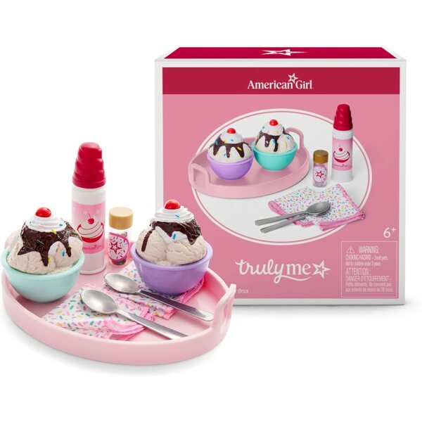 American Girl Truly Me Sundaes for Two, coffret de jeu pour poupées de 18 pouces