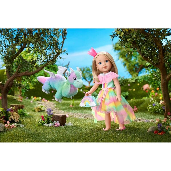 American Girl WellieWishers Camille Puppe 37 cm mit kleinem Drachen und komplettem Zubehör