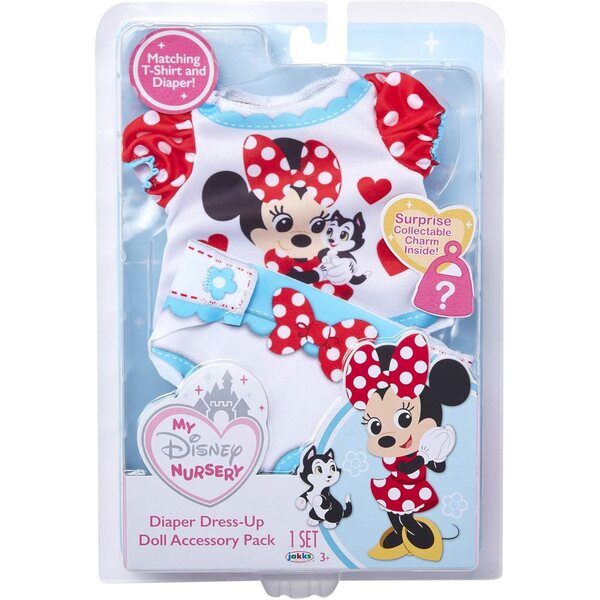 Ensemble d'accessoires Minnie pour poupées My Disney Nursery avec breloque à collectionner
