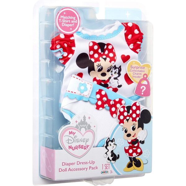 Ensemble d'accessoires Minnie pour poupées My Disney Nursery avec breloque à collectionner