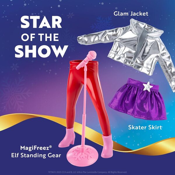 Den Elf am Regal MagiFreez Pop Star Set mat Glam Jacket an exklusiven Accessoiren