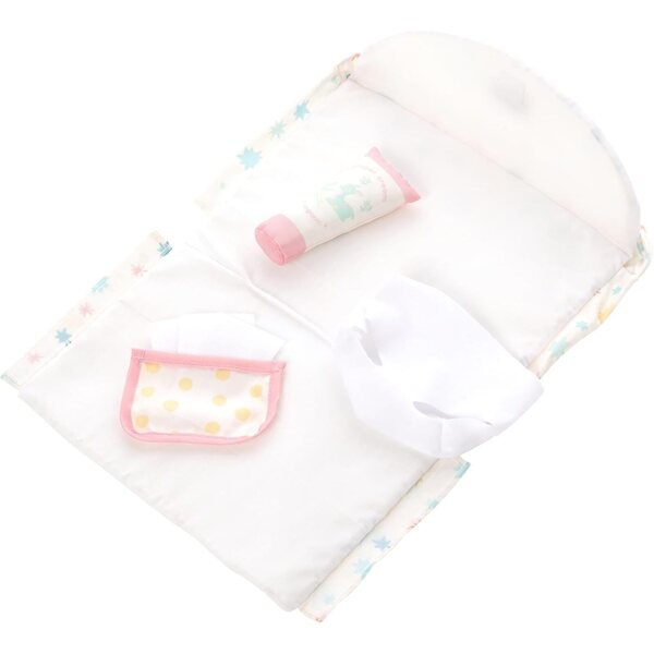 Love, Stella Luiertas en aankleedkussenset voor zachte poppen - 6-delig