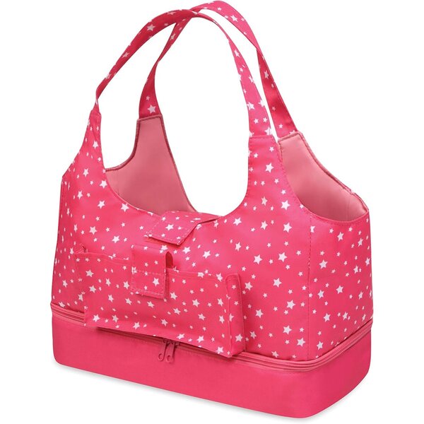 Badger Basket poppendraagtas voor poppen van 18-20 inch met verborgen compartiment