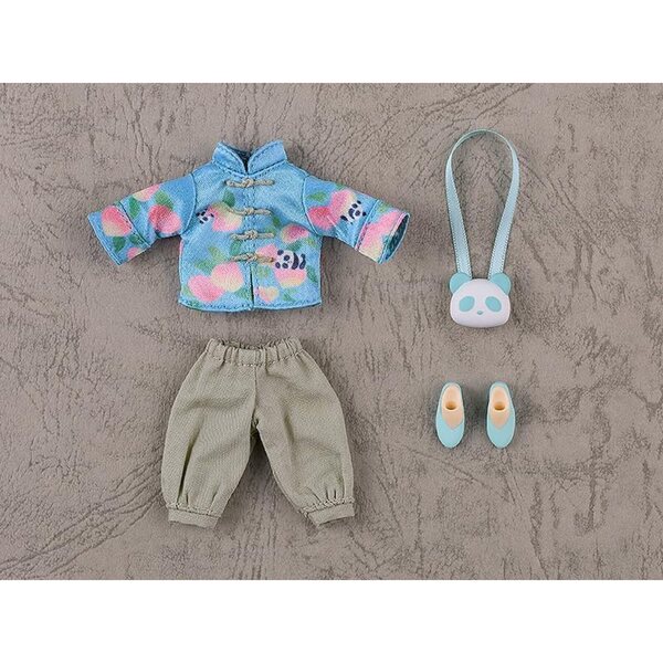 Nendoroid-Puppen-Outfit-Set: Kurzes chinesisches Kleid mit Clutch und Magnetschuhen