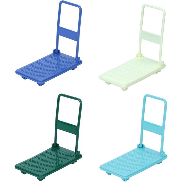 4X Mini Carrelli PVC 1/12 per Casa delle Bambole Decorazioni Natalizie e Sala da Pranzo