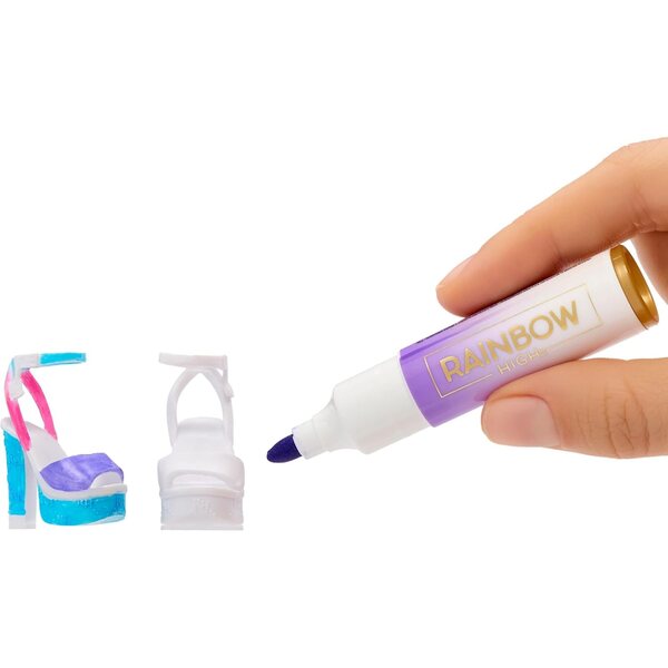 Rainbow High Airbrush-Set: Gestalten Sie Ihre DIY-Modepuppe mit abwaschbaren Markern