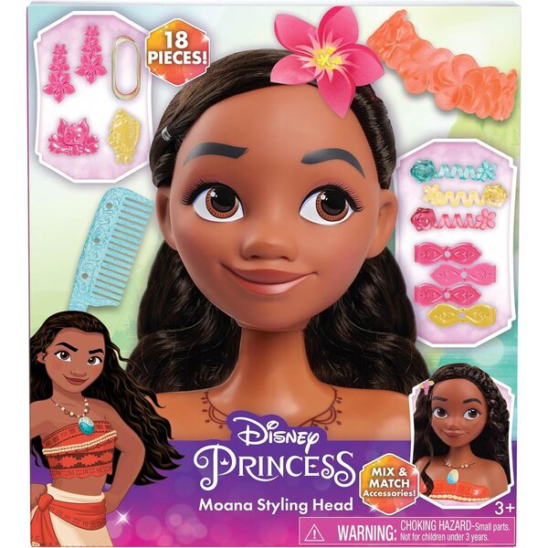 Disney Prinzessin Moana Styling Head kreativ Spill fir Kanner vun 3 Joer mat 14 Accessoiren