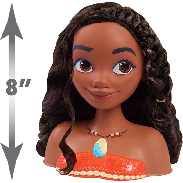 Kreatywna gra Disney Princess Moana Styling Head dla dzieci w wieku 3 lat z 14 akcesoriami