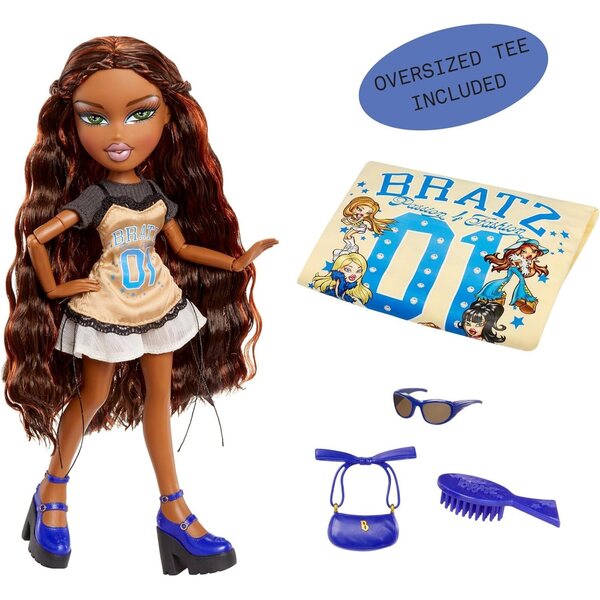 Bratz Stylin' Sasha: modna lalka z konfigurowalną koszulką i akcesoriami