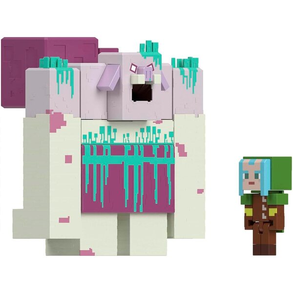 Mattel Minecraft Legends Devourer avec Slime et Ranger Attack 3,25 pouces