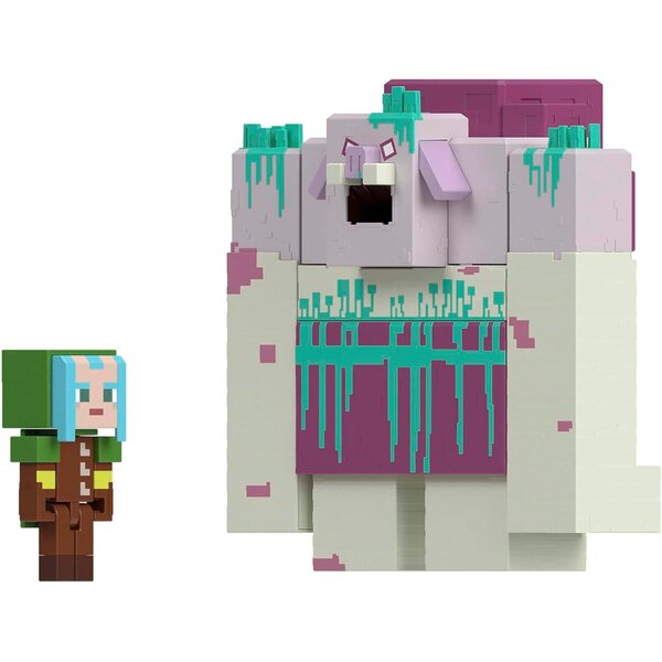 Mattel Minecraft Legends Devourer avec Slime et Ranger Attack 3,25 pouces