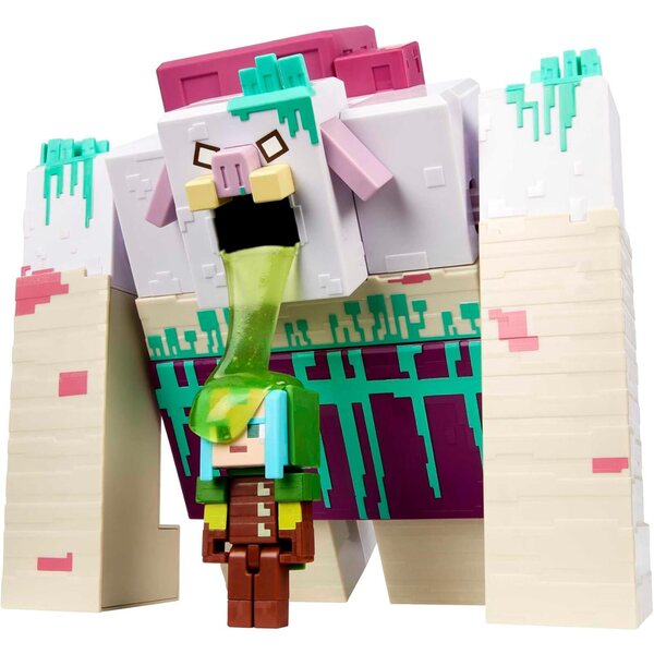 Mattel Minecraft Legends Devourer avec Slime et Ranger Attack 3,25 pouces
