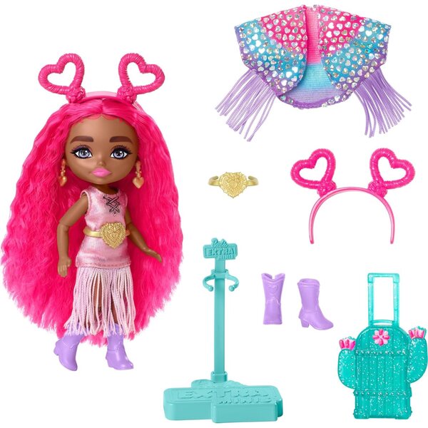 Barbie Extra Fly Minis Look Festival du Désert avec tenue et accessoires de mode 14 cm