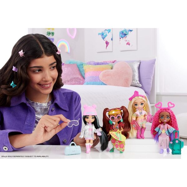 Barbie Extra Fly Minis Desert Festival Look mit Outfit und Modeaccessoires 14 cm