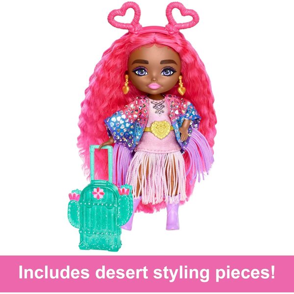 Barbie Extra Fly Minis Desert Festival Look mit Outfit und Modeaccessoires 14 cm