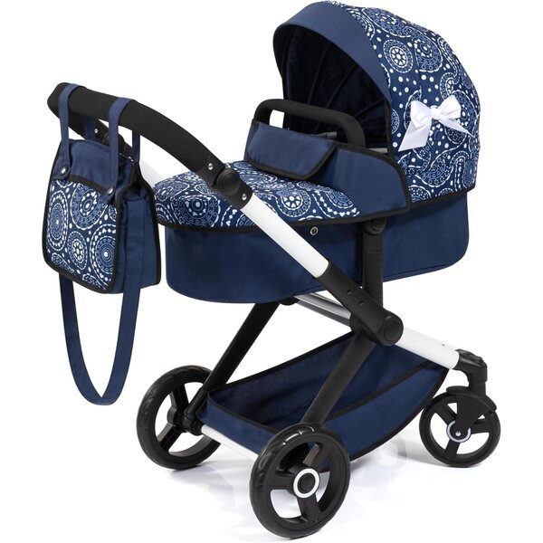 Bayer Xeo Cabrio-Puppenwagen mit verstellbarem Griff und Tasche im Lieferumfang enthalten