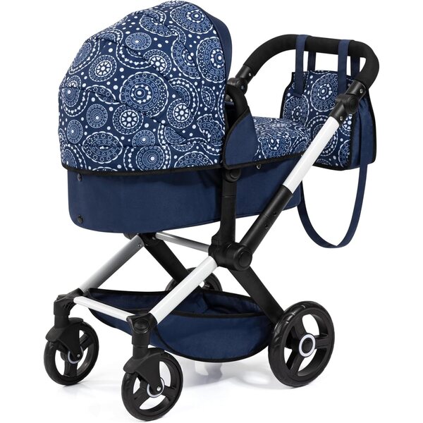 Bayer Xeo Cabrio-Puppenwagen mit verstellbarem Griff und Tasche im Lieferumfang enthalten