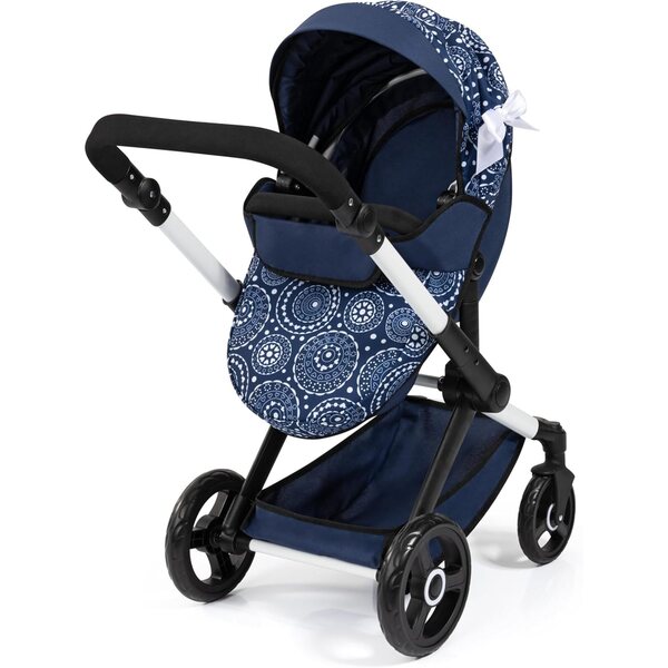 Bayer Xeo Cabrio-Puppenwagen mit verstellbarem Griff und Tasche im Lieferumfang enthalten