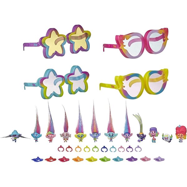 Tiny Dancers Trolls World Tour Edition Rainbow Set avec 12 mini figurines et accessoires