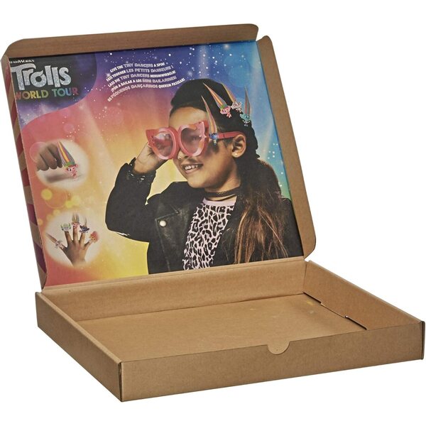 Tiny Dancers Trolls World Tour Edition Regenbogen-Set mit 12 Minifiguren und Zubehör