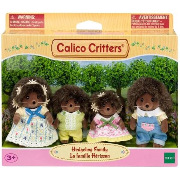 Calico Critters Hedgehog Pickleweeds Family – Set mit 4 weichen und beweglichen Miniaturen