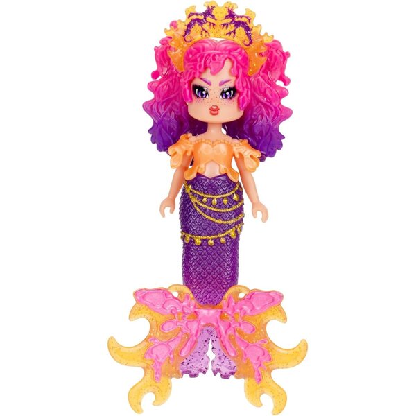 Royale High Fire Mermaid 3-Zoll-Puppe mit 9 Zubehörteilen und virtuellem Code im Lieferumfang enthalten