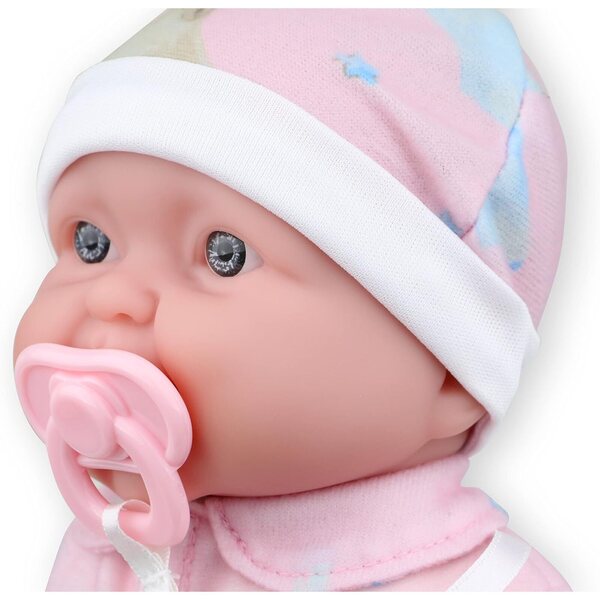 Păpuși gemene moi 33 cm cu haine detașabile pentru copii de la 2 ani JC Toys