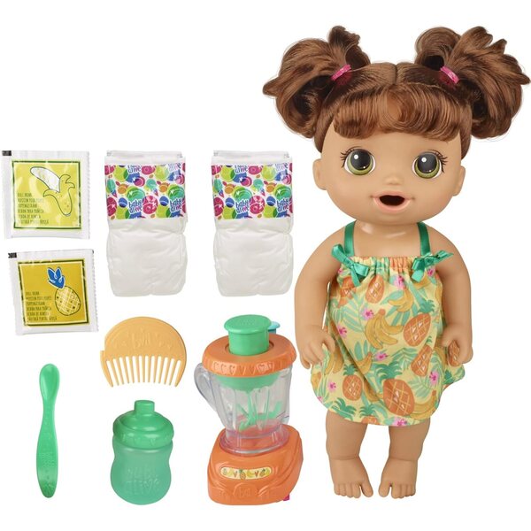 Baby Alive Magical Mixer: Doll with real working blender and accessories for children 3+