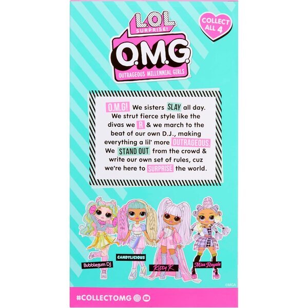 LOL Surprise OMG Doll Miss Royale - Modedocka med premiumhår och unikt utseende
