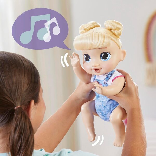 Baby Alive Harper Hugs Poupée rampante électronique avec 40 sons et accessoires