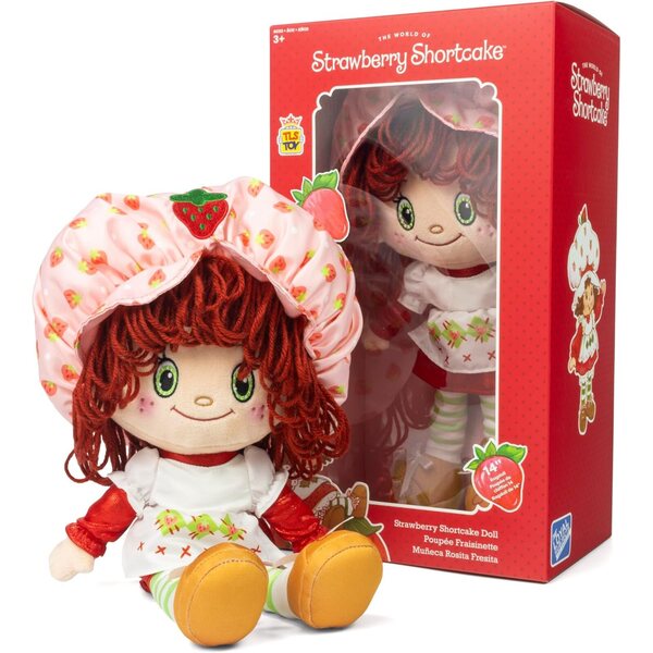 Emily Erdbeer-Puppe, 35 cm, aus weichem Original-Ragdoll-Stoff