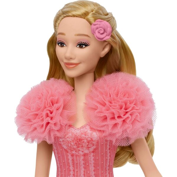 Mattel Wicked Singing Glinda Fashion Doll & Accessories, Posable with Movie-Inspired Look & Removable Outfit, Sings “Popular”