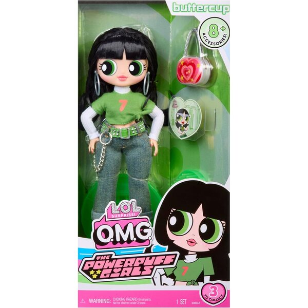 LOL Surprise OMG The Powerpuff Girls - Buttercup Doll med accessoarer och modekläder